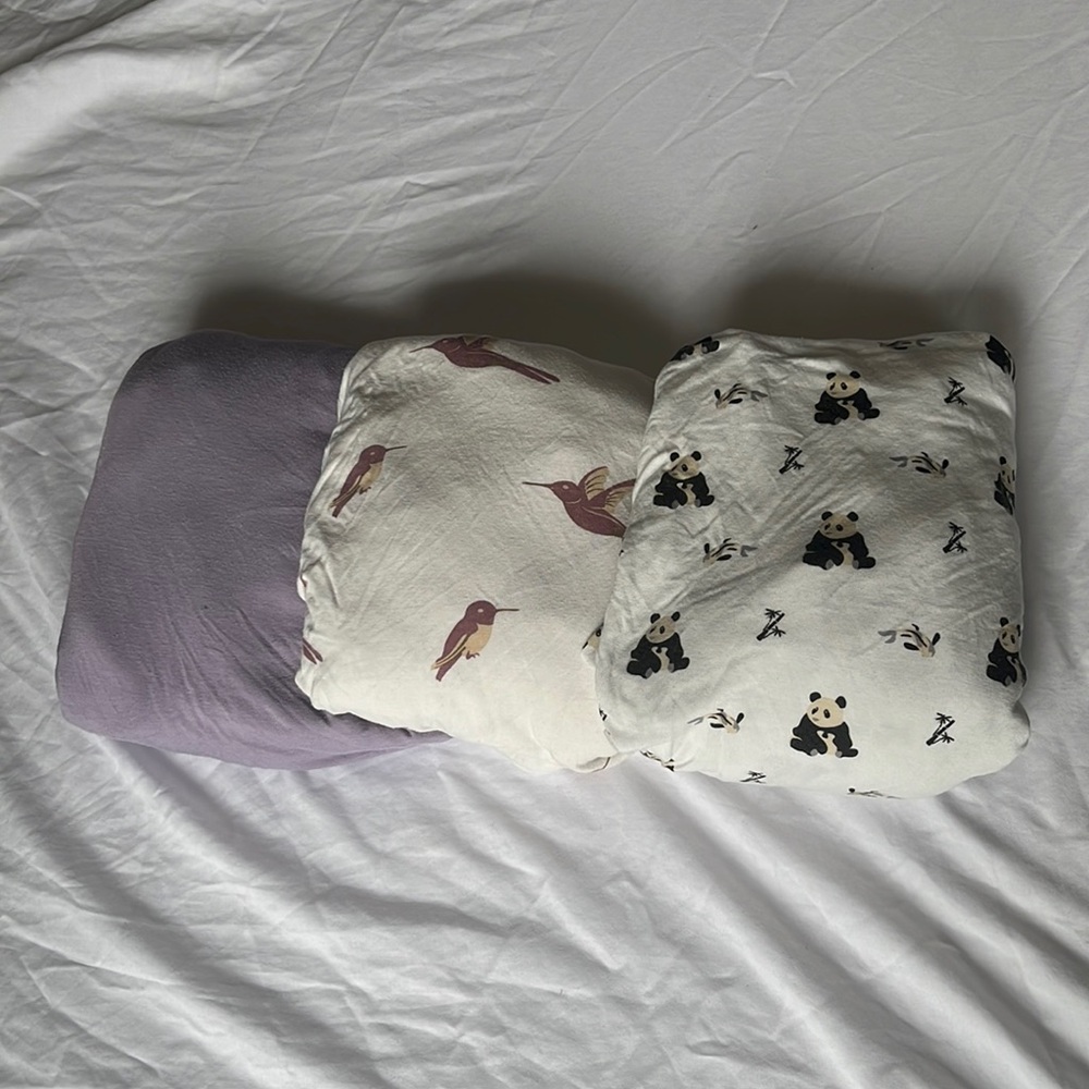Bundle of Kyte Baby Crib Sheets